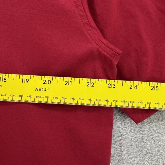 Brooks Brothers Shirt Mens L Red Polo 1/4 Button Country Club Short Sleeve Sport - Picture 9 of 12